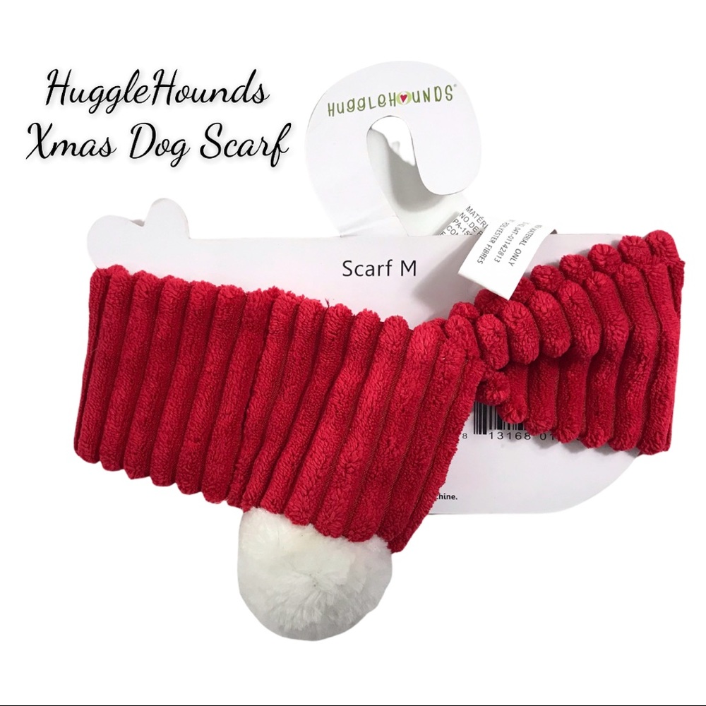 NWT HuggleHounds Christmas Dog Scarf